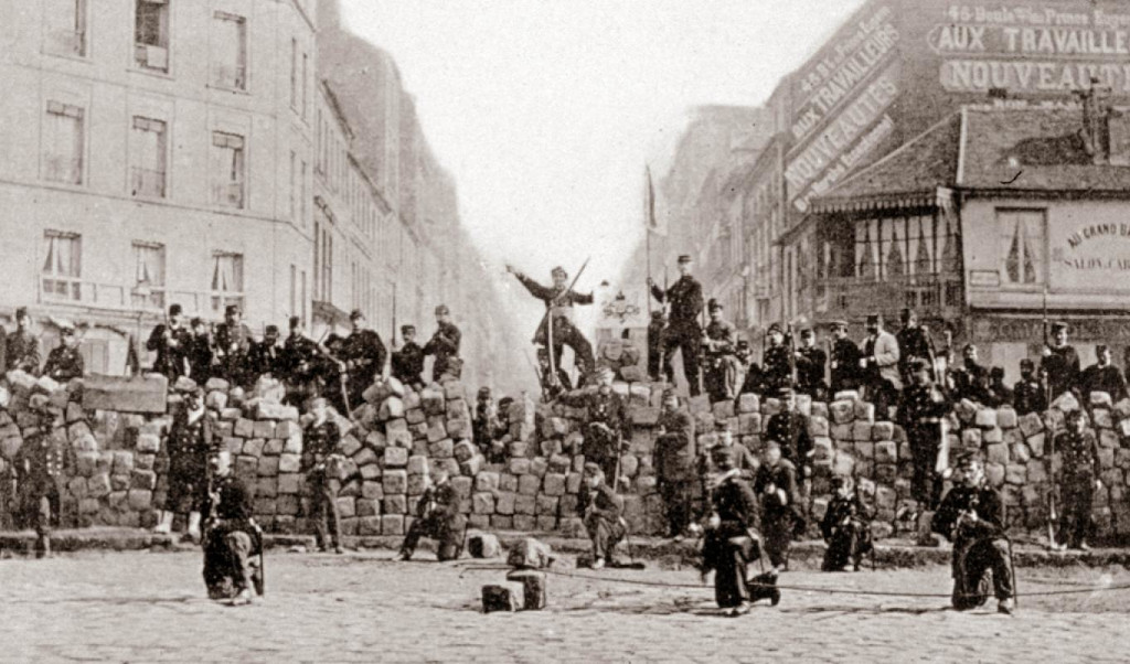 Barricade lors de la Commune de Paris